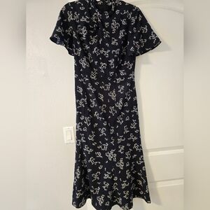 Floral Black Dress